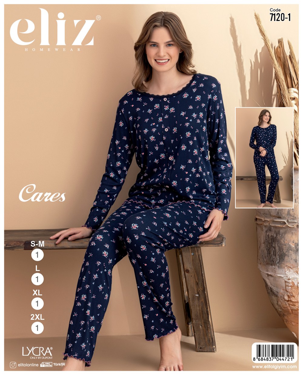 Eliz Bayan Cares Dantelli Pijama Takım