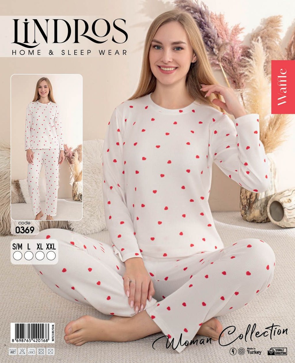 Lindros 0369 Bayan Waffle İntrelok Pjk Takım