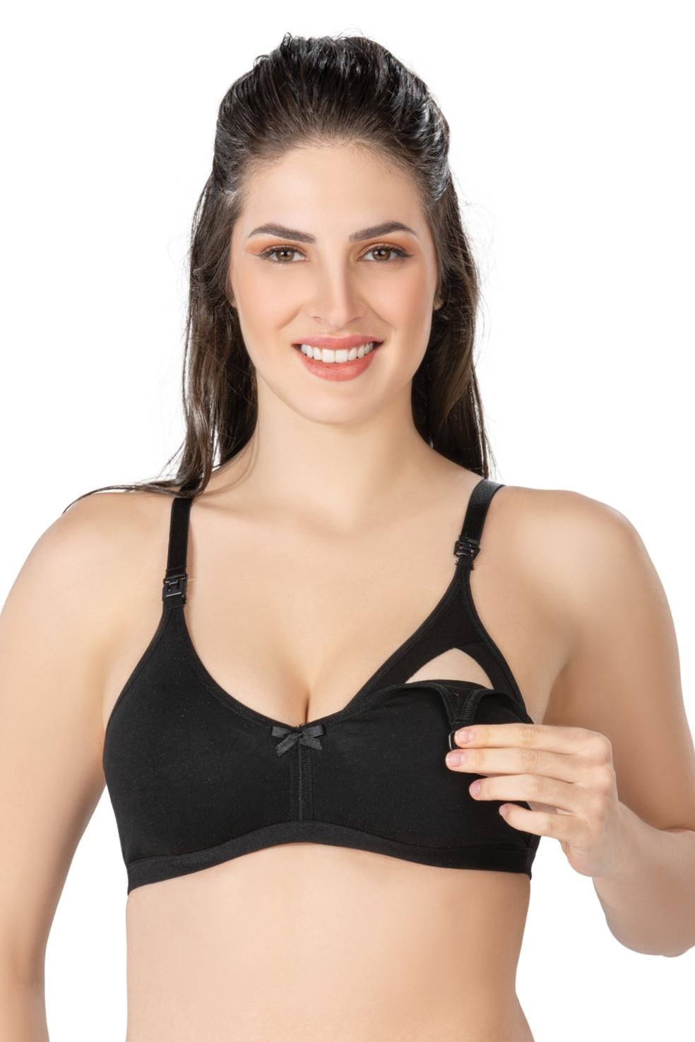 Siyah Emay 1421 Modal Cotton Emzirme Sütyen
