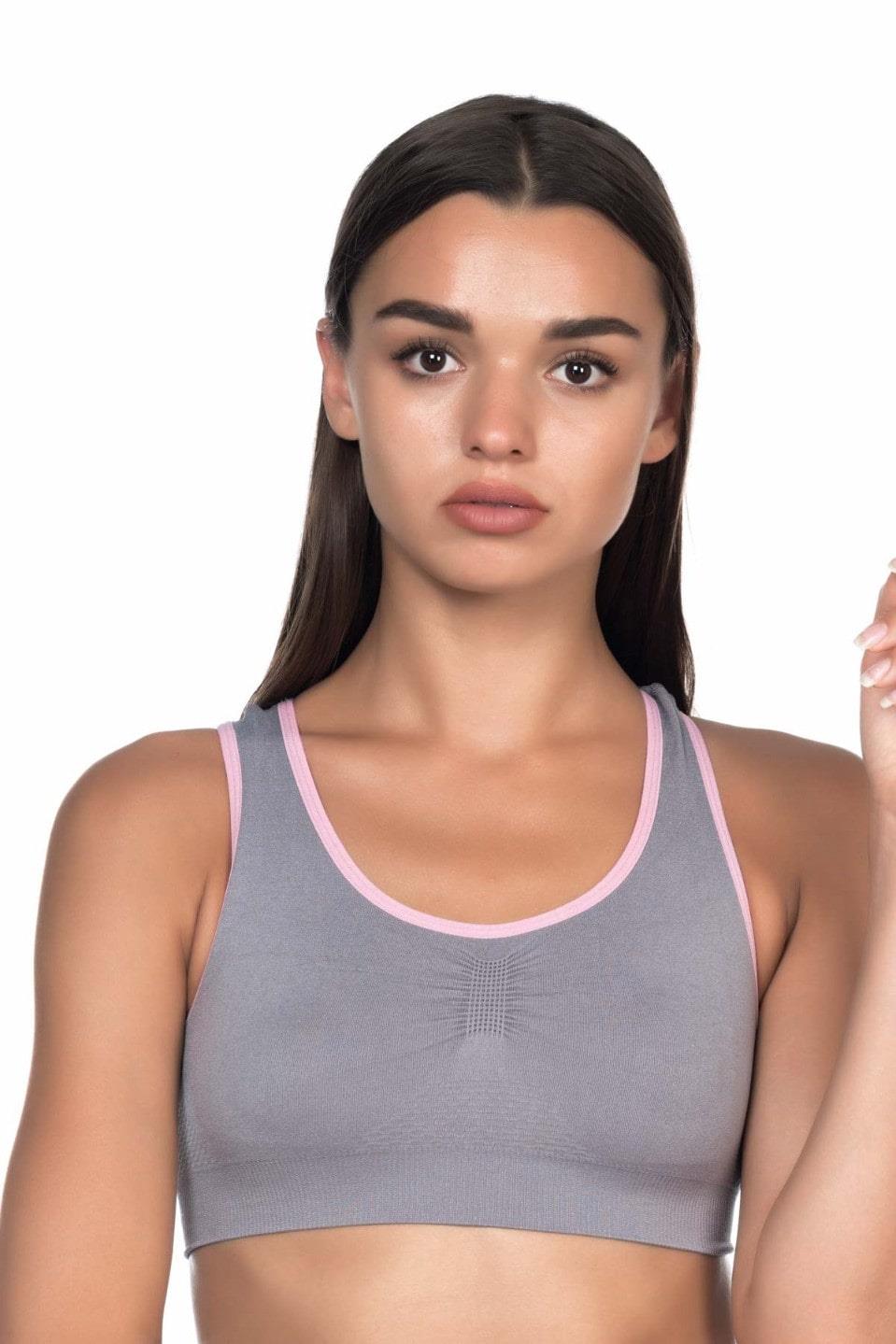 Gri Pembe Emay 4024 Double Toparlayıcı Büstiyer