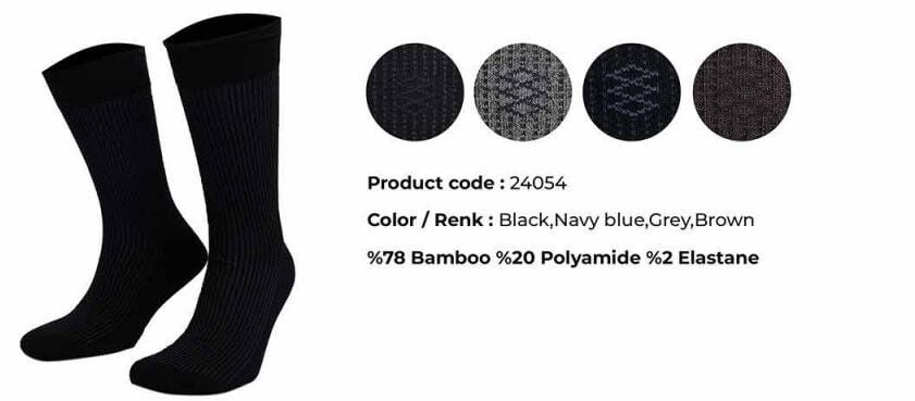 Aytuğ 24054 (41-45) Dikişsiz Erkek Bambu Soket Çorap