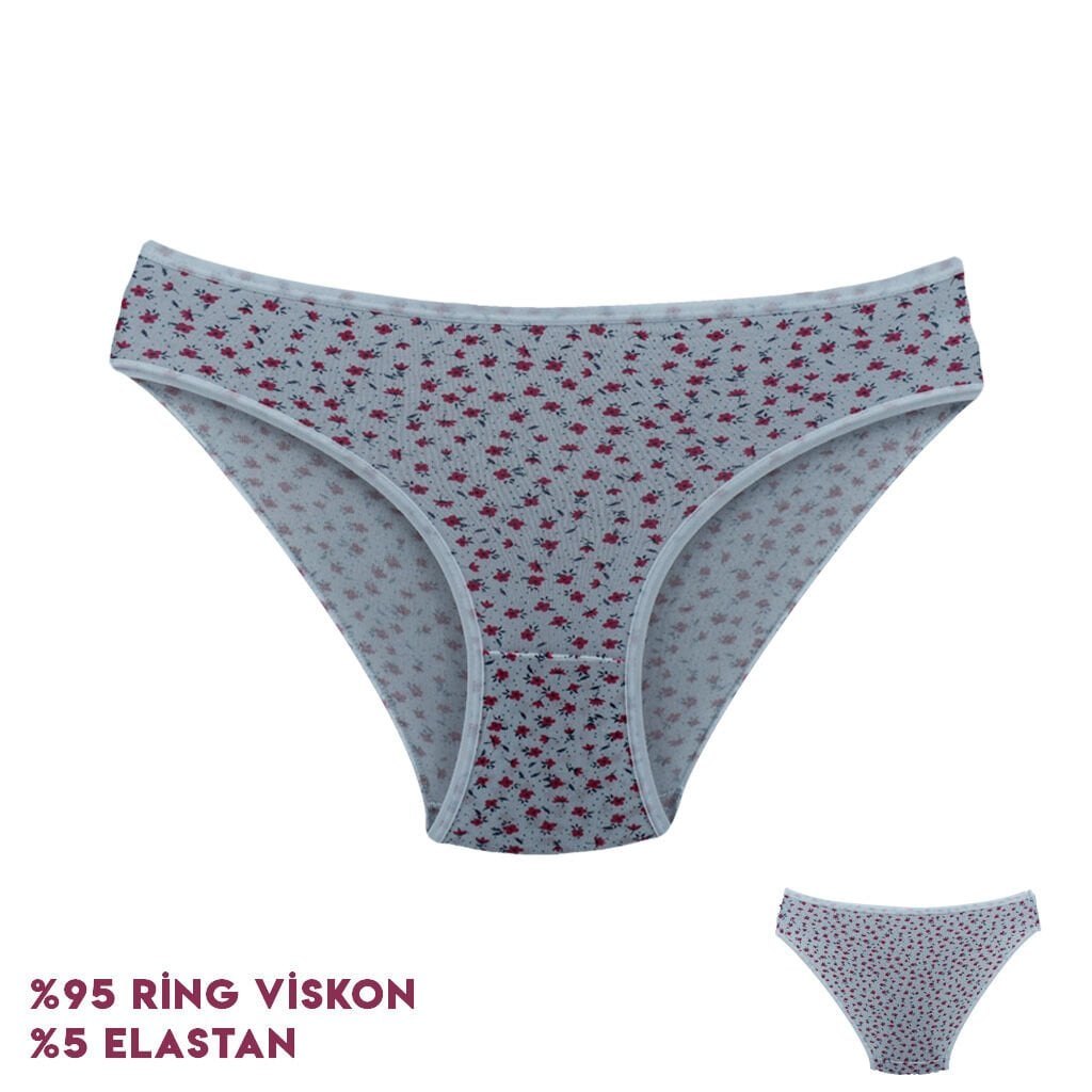 Dondeza 164-3 (M) Desenli Viscon Bayan Bikini