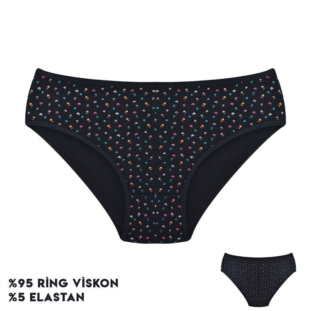 Dondeza 264-13 (L) Desenli Viscon Bayan Bikini