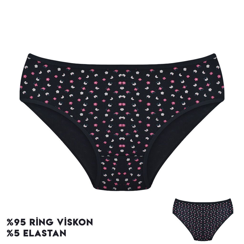 Dondeza 264-14 (L) Desenli Viscon Bayan Bikini