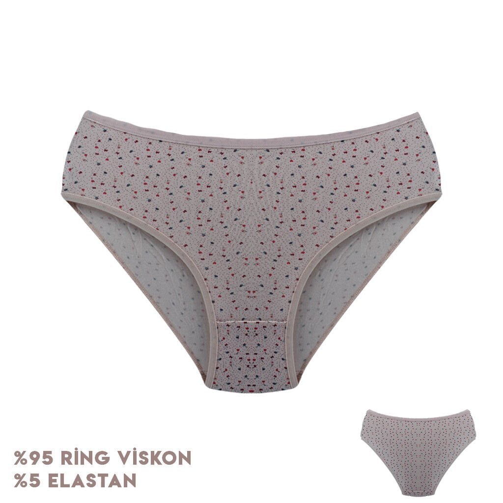 Dondeza 264-5 (L) Desenli Viscon Bayan Bikini