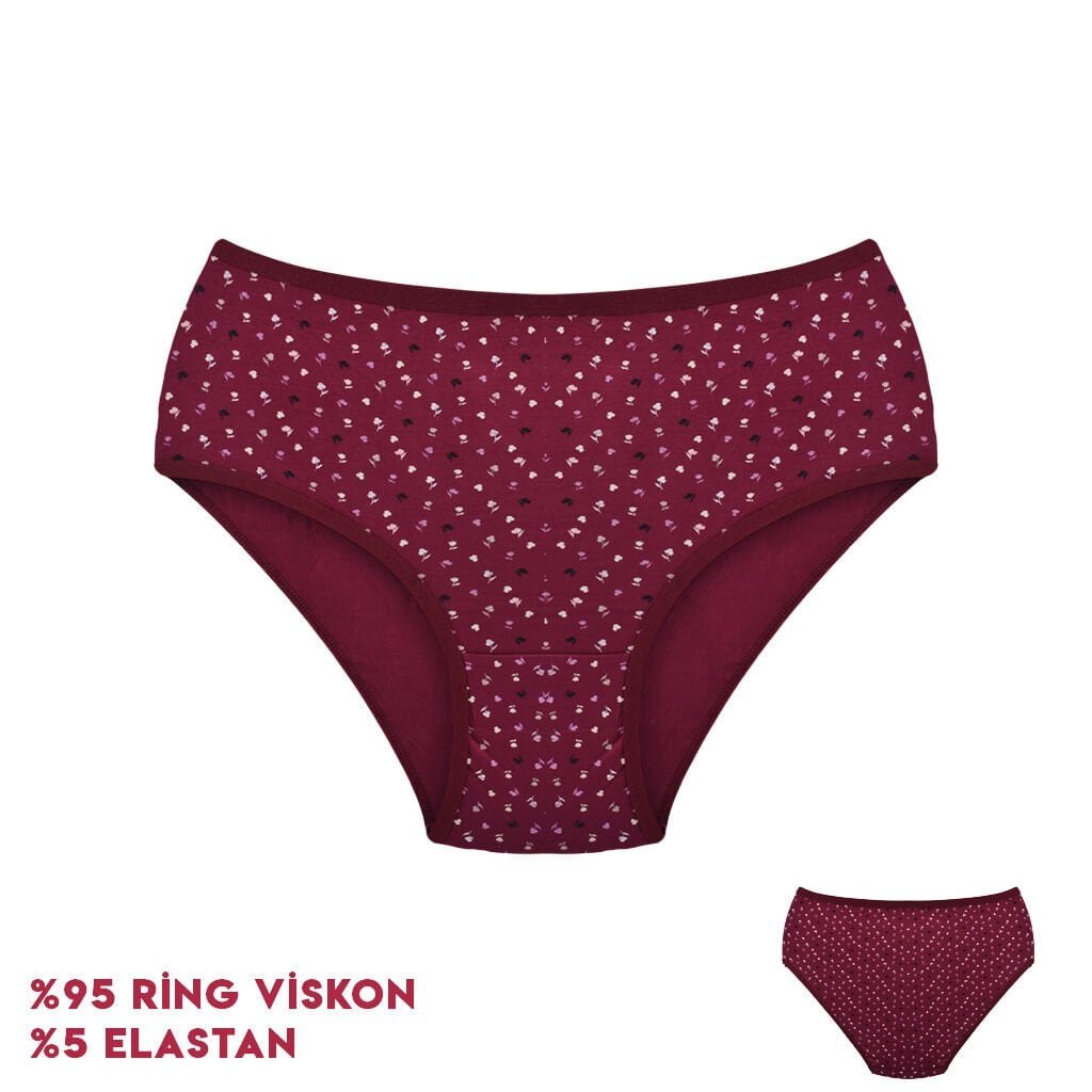 Dondeza 364-5 (XL) Desenli Viscon Bayan Bikini
