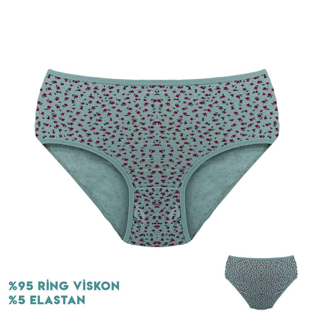 Dondeza 364-8 (XL) Desenli Viscon Bayan Bikini