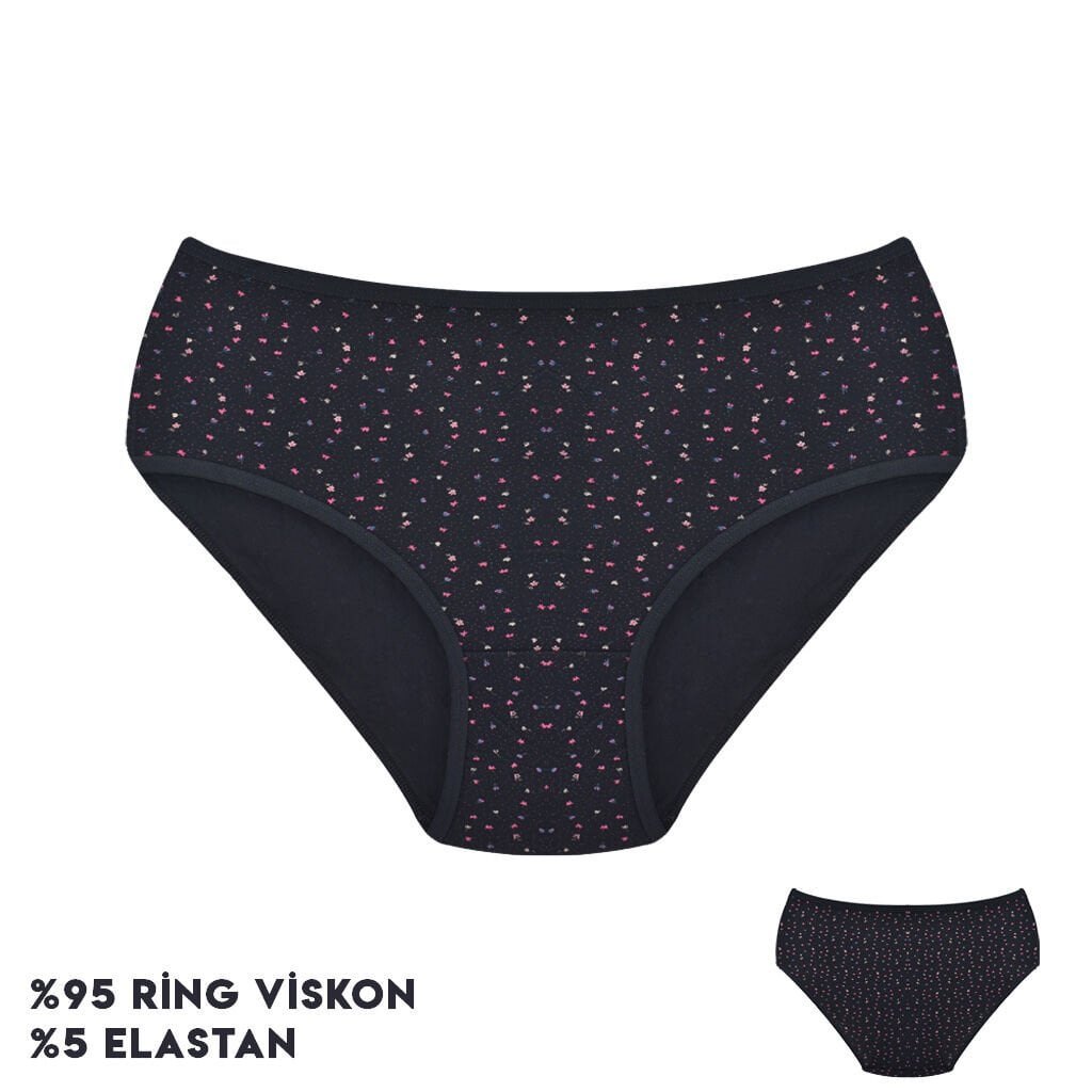 Dondeza 364-9 (XL) Desenli Viscon Bayan Bikini