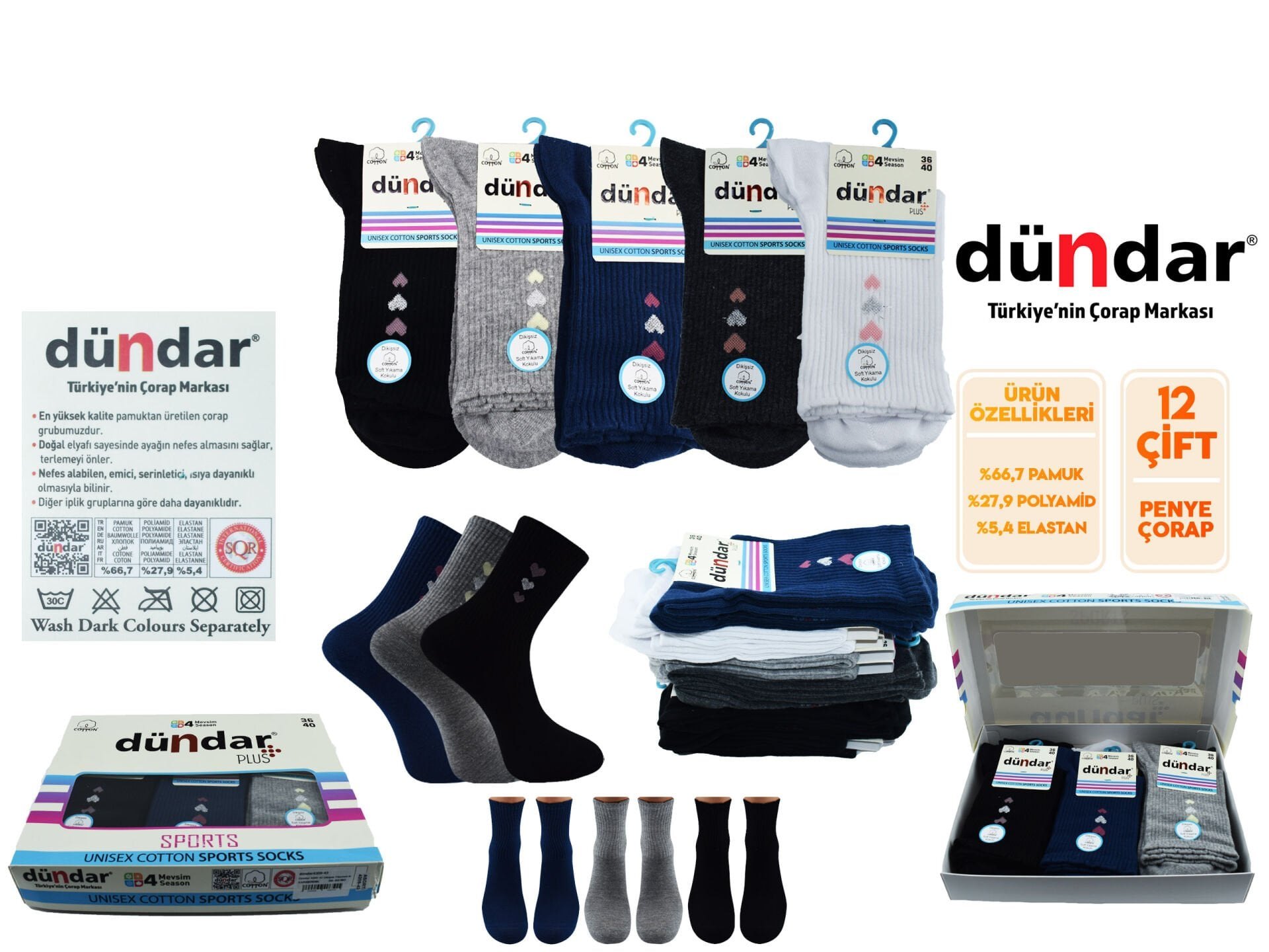 Dündar 4209-43 Dikişsiz Yıkamalı Kokulu Bayan Çorap