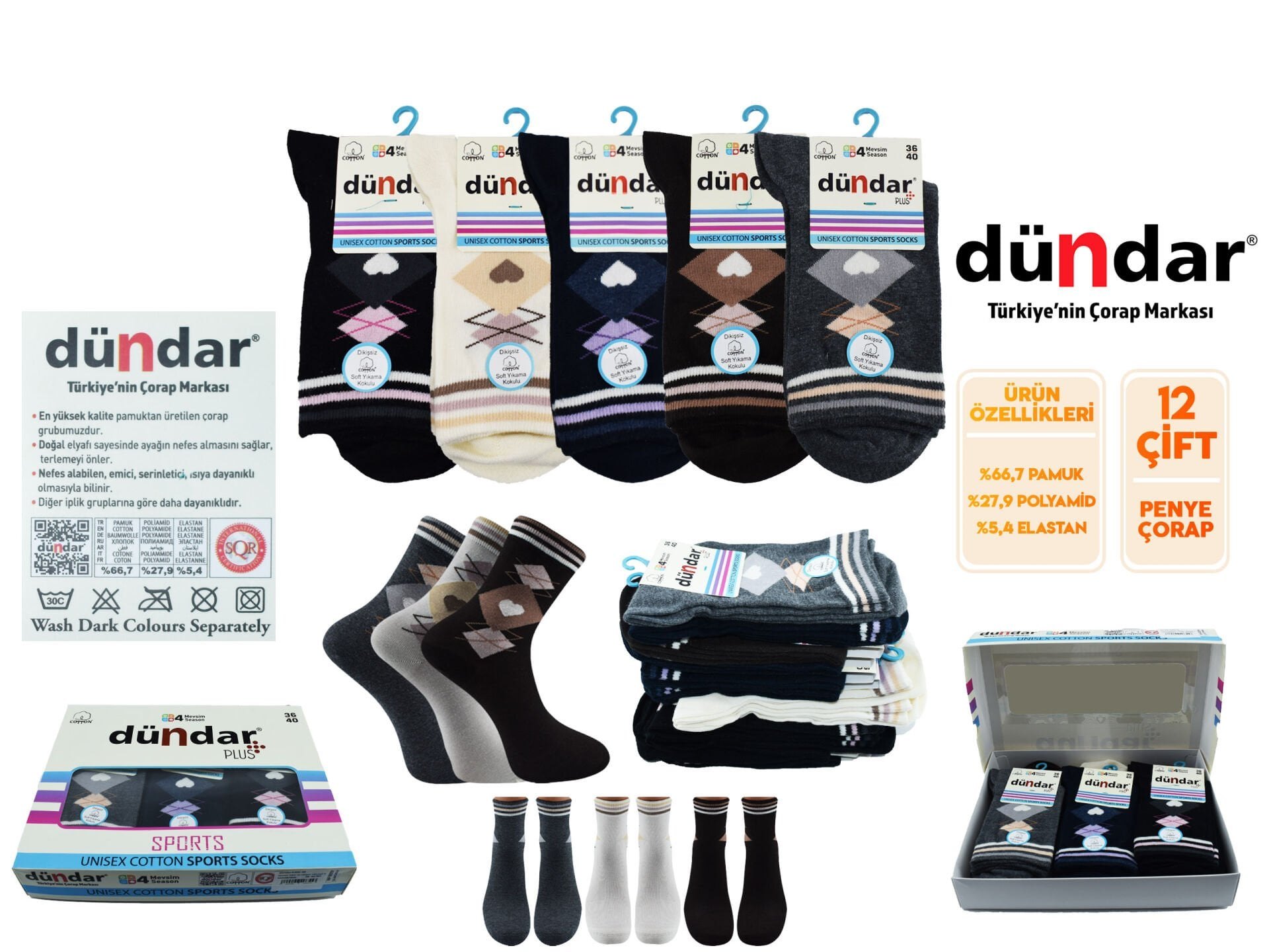 Dündar 4209-46 Dikişsiz Yıkamalı Kokulu Bayan Çorap