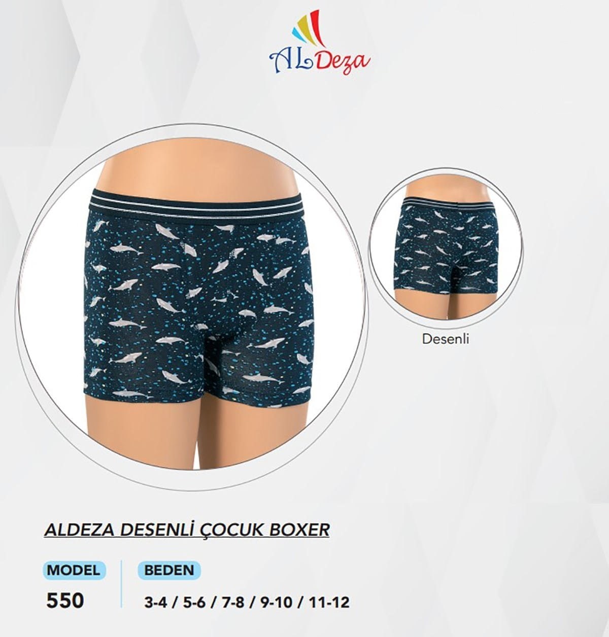 Aldeza 550 Erkek Çocuk Boxer