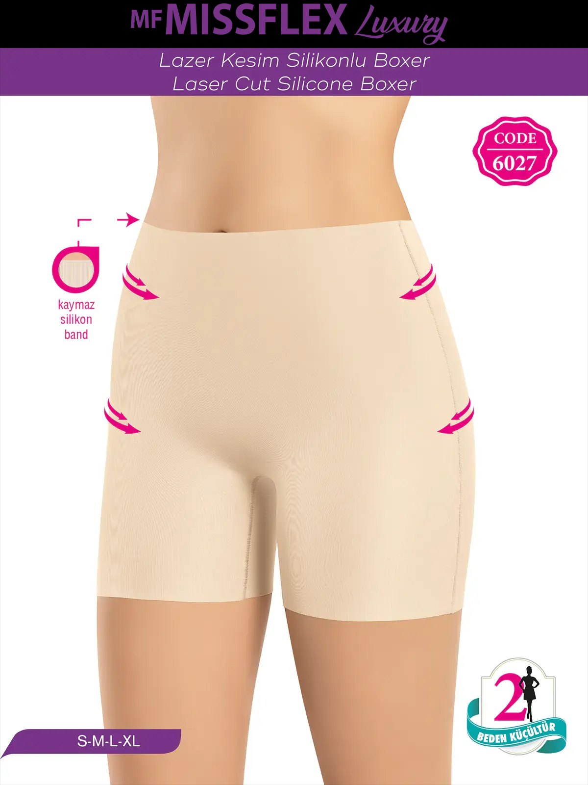 MF MISS FLEX 6027 Lazer Kesim Silikonlu Baxer