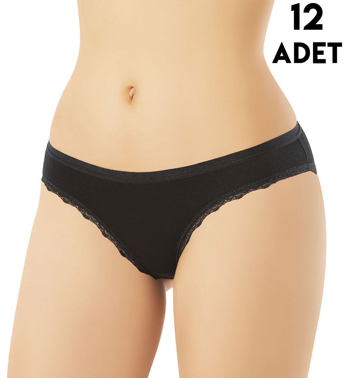 Kota 5101 Tırnak Dantelli Viskon Bayan Bikini (M-L-XL)