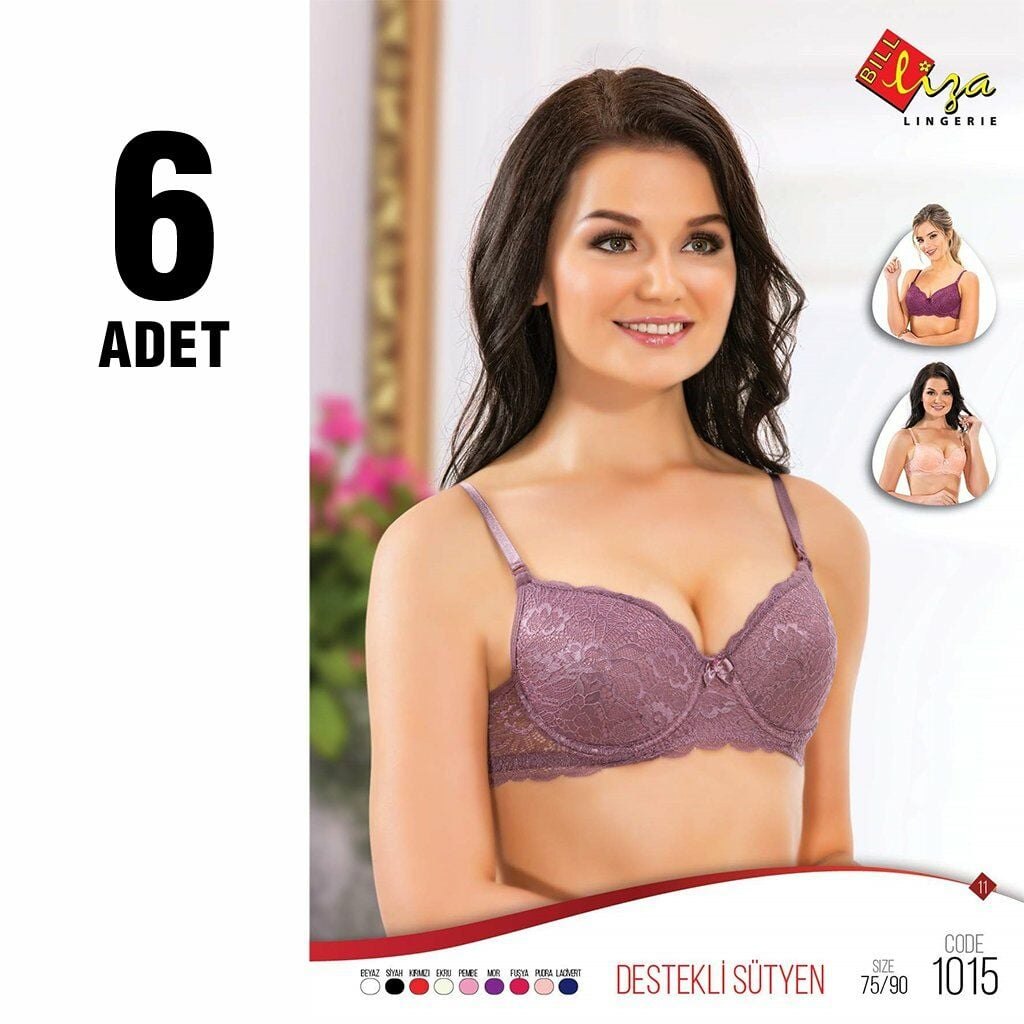 Liza 1015 Destekli Dantelli Bayan Sütyen