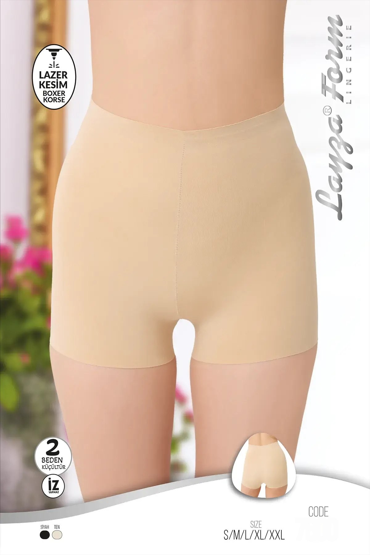 Liza 7600 Lazer Kesim Boxer Korse