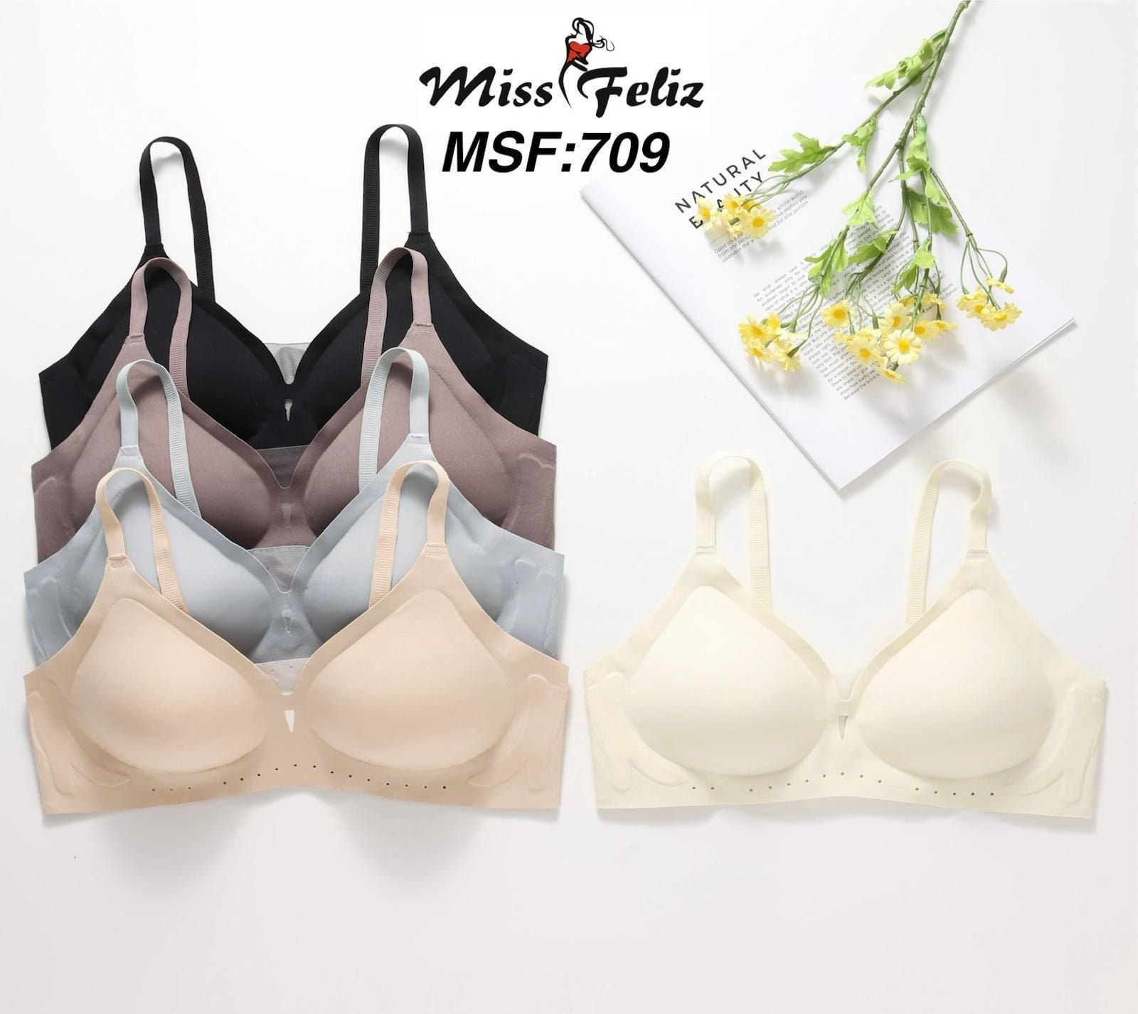 Miss Feliz 709 (M-L-XL-XXL) Zero Gram Lazer Kesim Bayan Sütyen