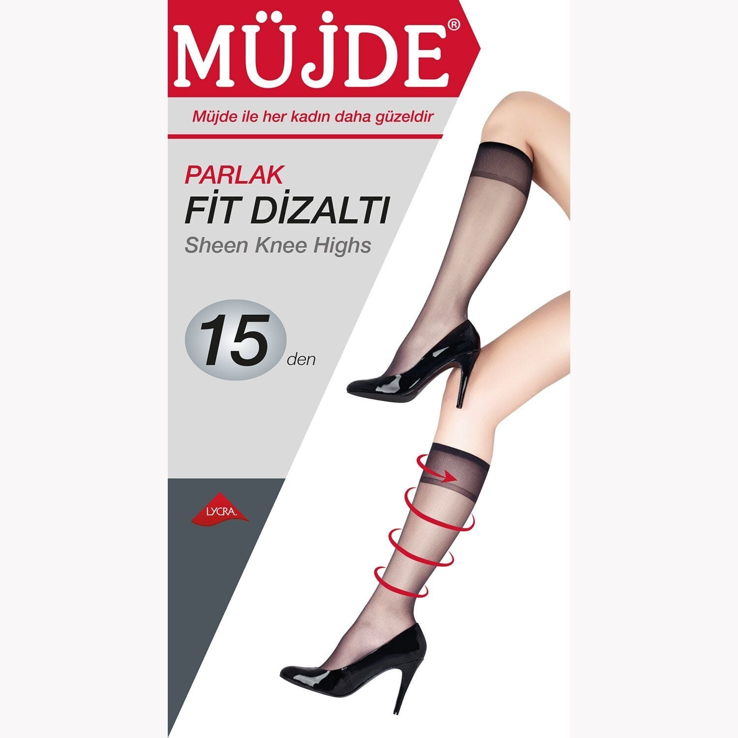 Müjde Fit 15 Den Parlak Bayan Dizaltı