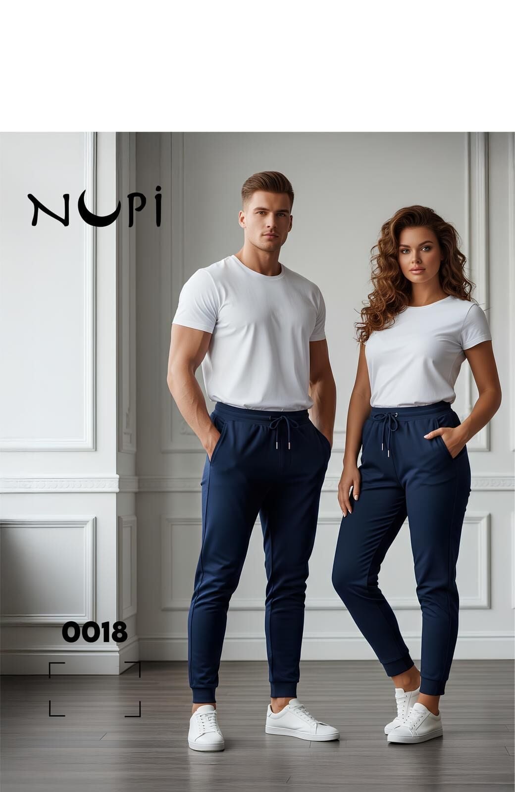 NUPİ 0018 (M-L-XL) Manşetli Paça Ünisex Oys Modal Alt