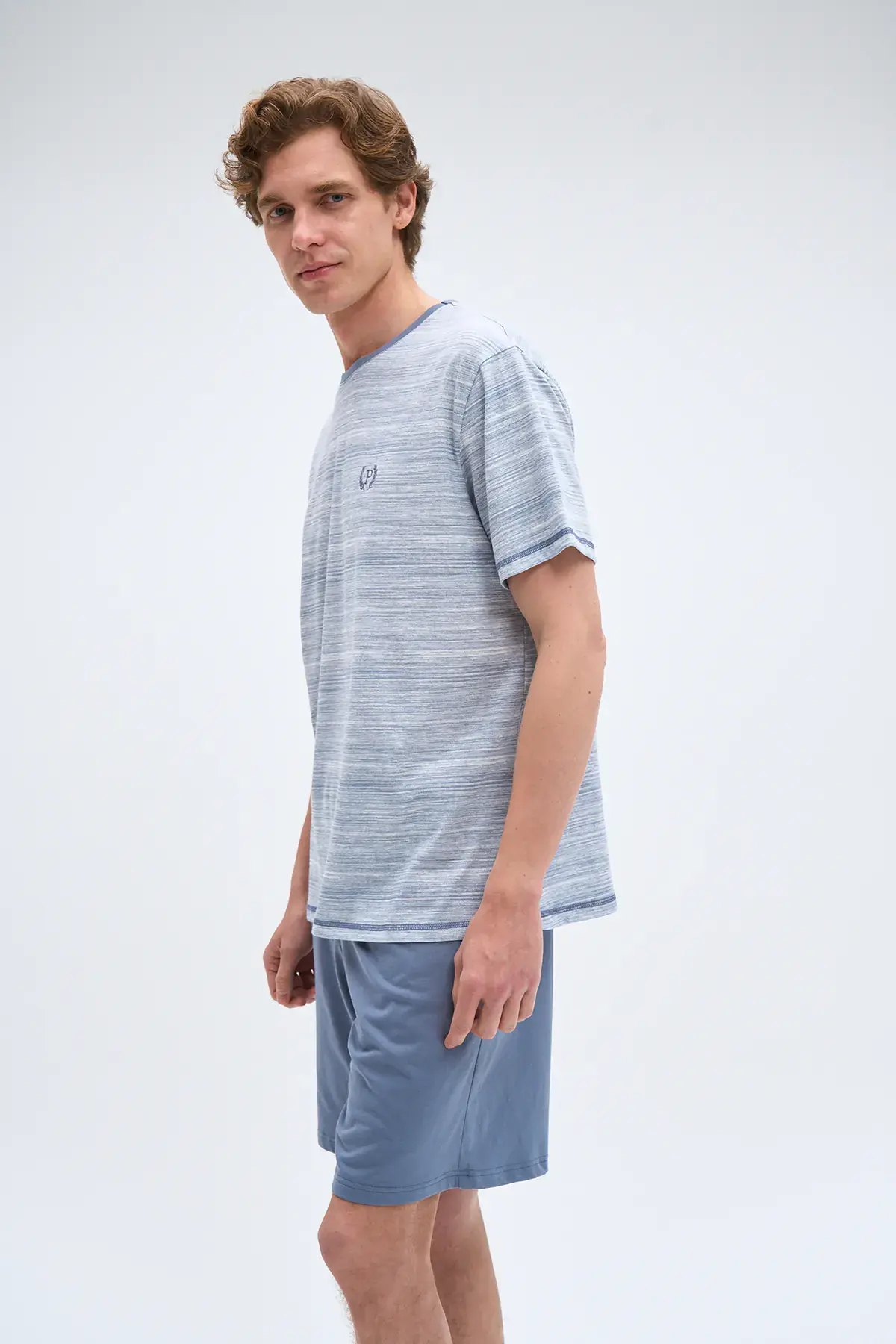 Pijadore 2081 (M-L-XL-XXL) Kısa Kollu Erkek Şortlu Takım