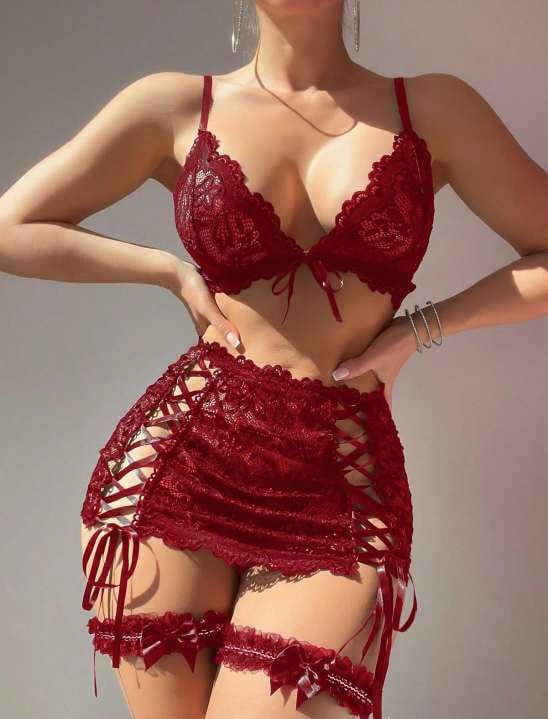 Passione 70027 Erotik Etekli Sütyen Takım