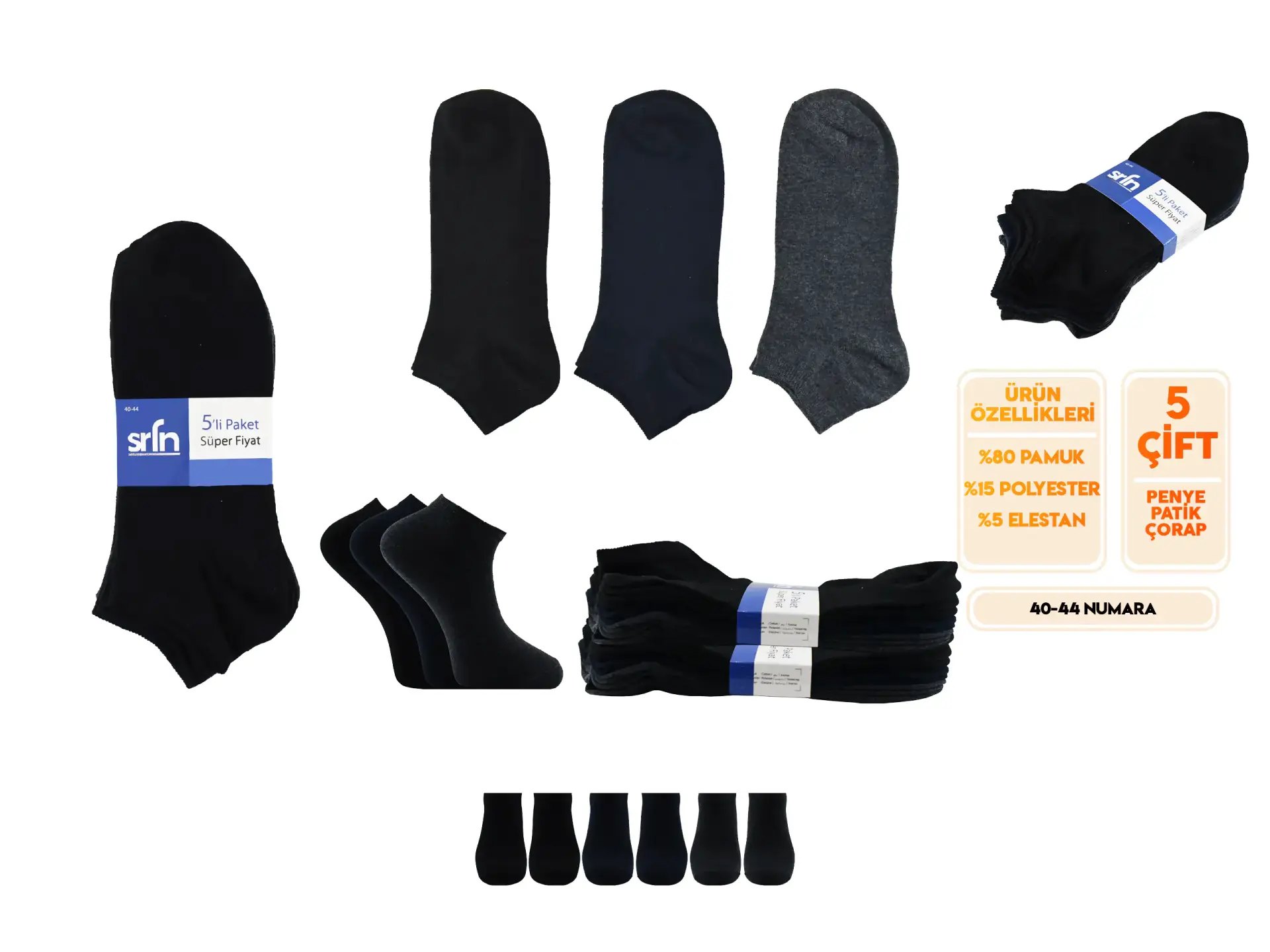 Şirin 0160 Ter Emici Süper Soft Erkek Penye Patik
