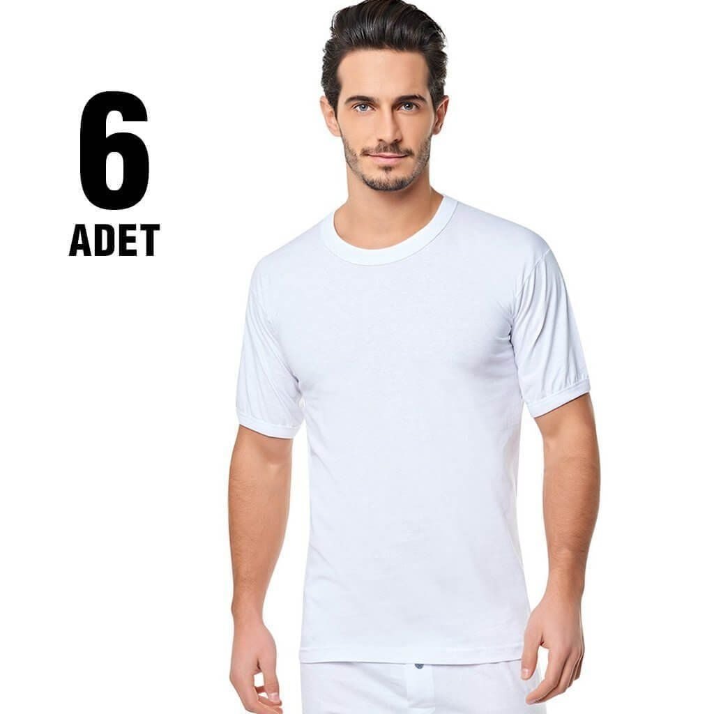 Seher 0004 Kolu Bantlı Sıfır Yaka Erkek Fanila