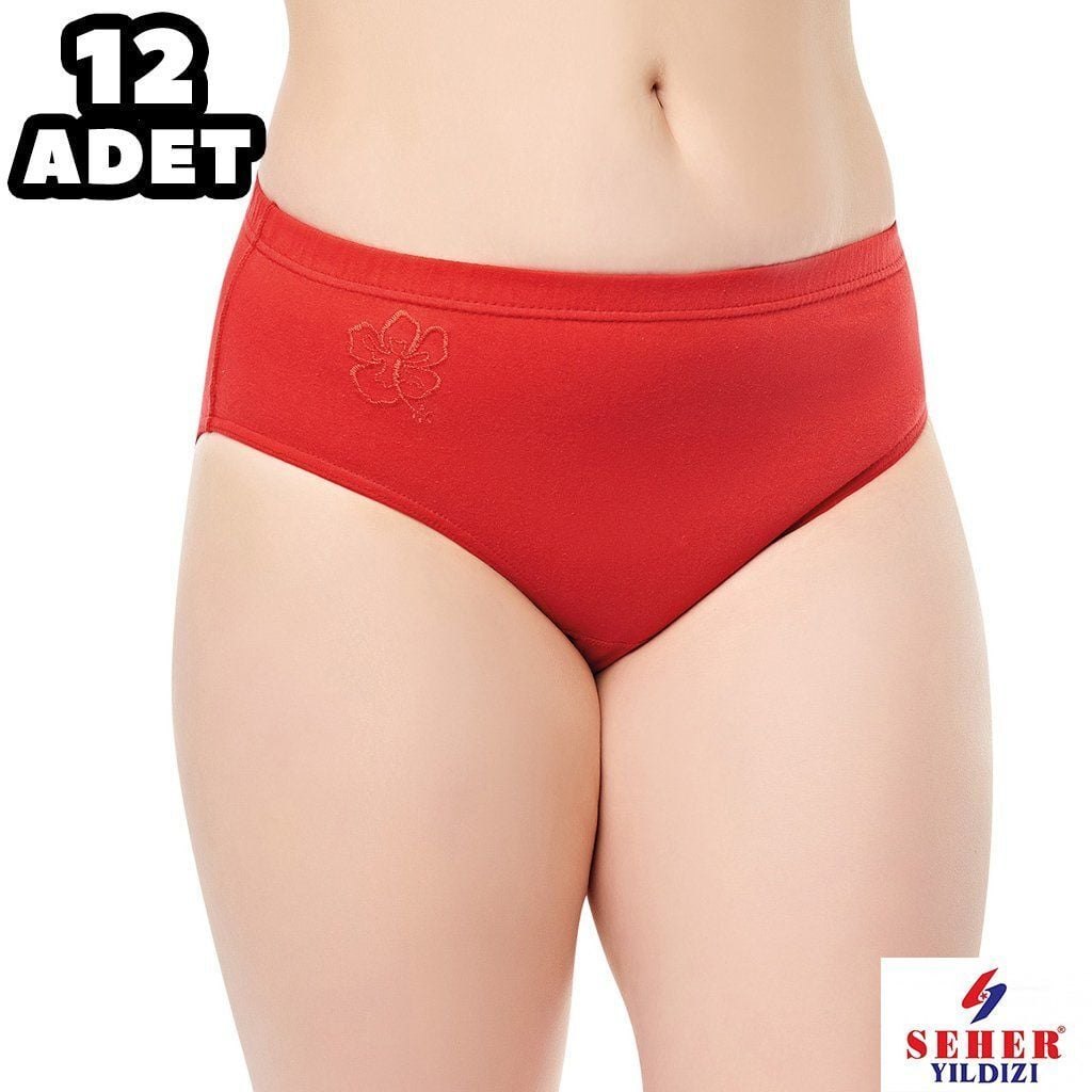 Seher 0025 Düz Renk İşli Bayan Kom