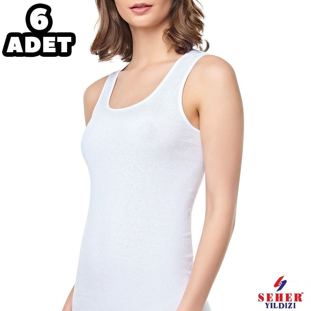 Seher 0062 Bayan Ribana Geniş Askılı Atlet