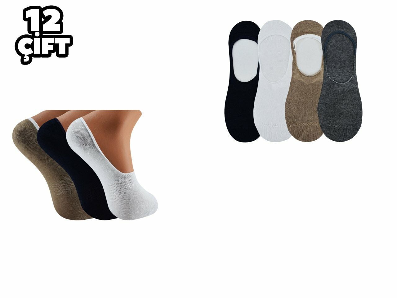 Staray 0579 (40-44 NO) Dikişsiz Silikonlu Erkek Bambu Babet