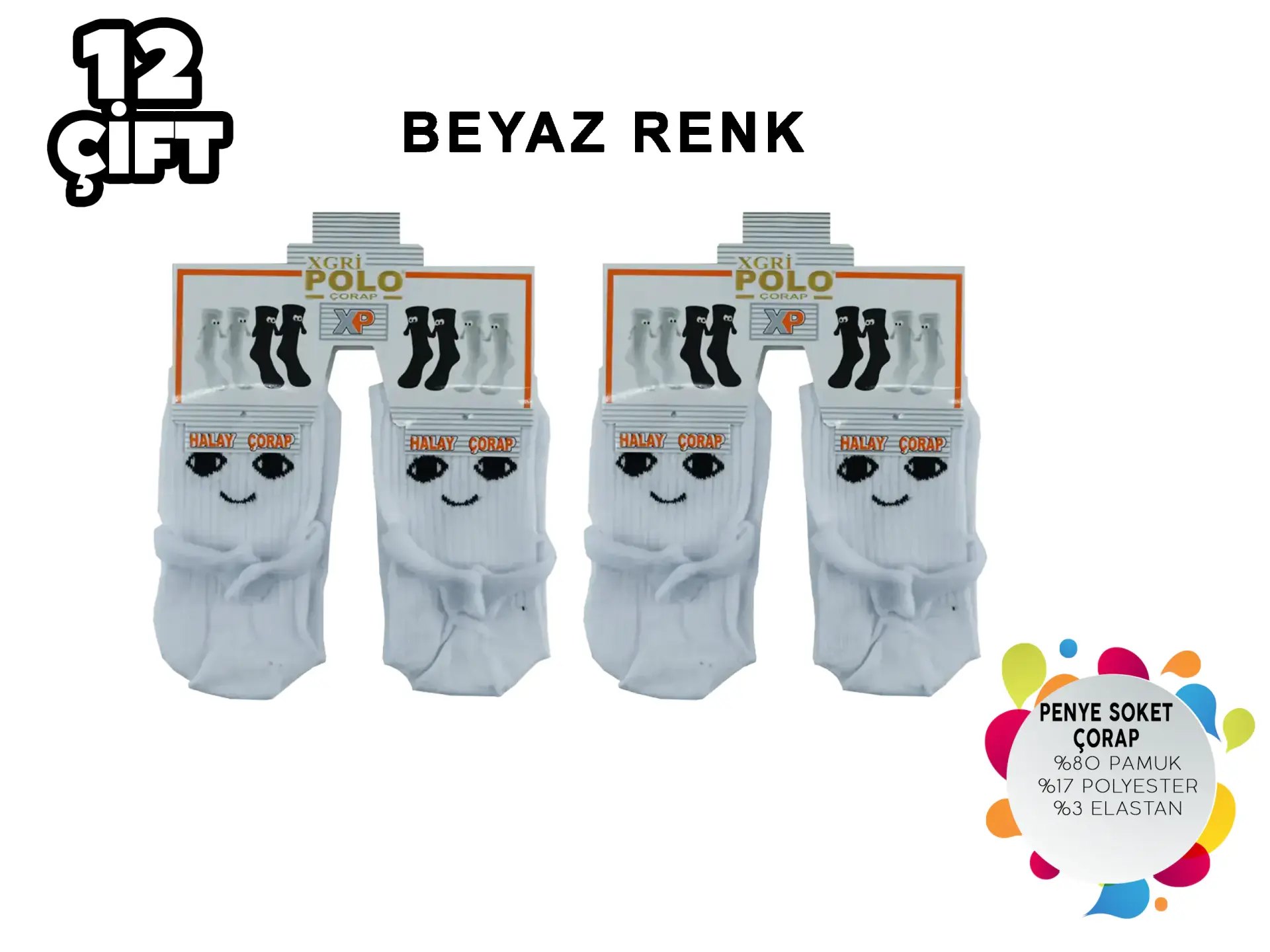 XGRİ POLO B-89 (36-40) Halay Çeken Bayan Soket Çorap
