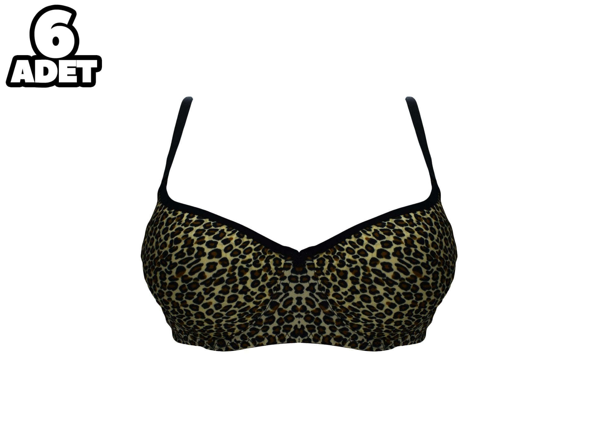 Liza 1010 Leopar Desenli Destekli Bayan Sütyen
