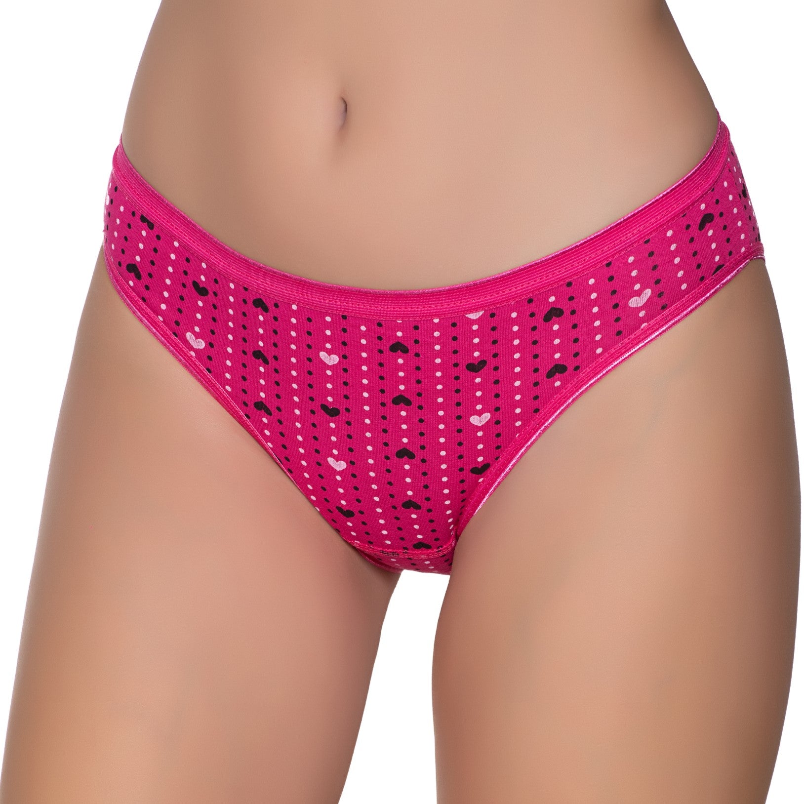 Sedef 1065/803 Kadın Likralı Kalpli Puantiyeli Bikini