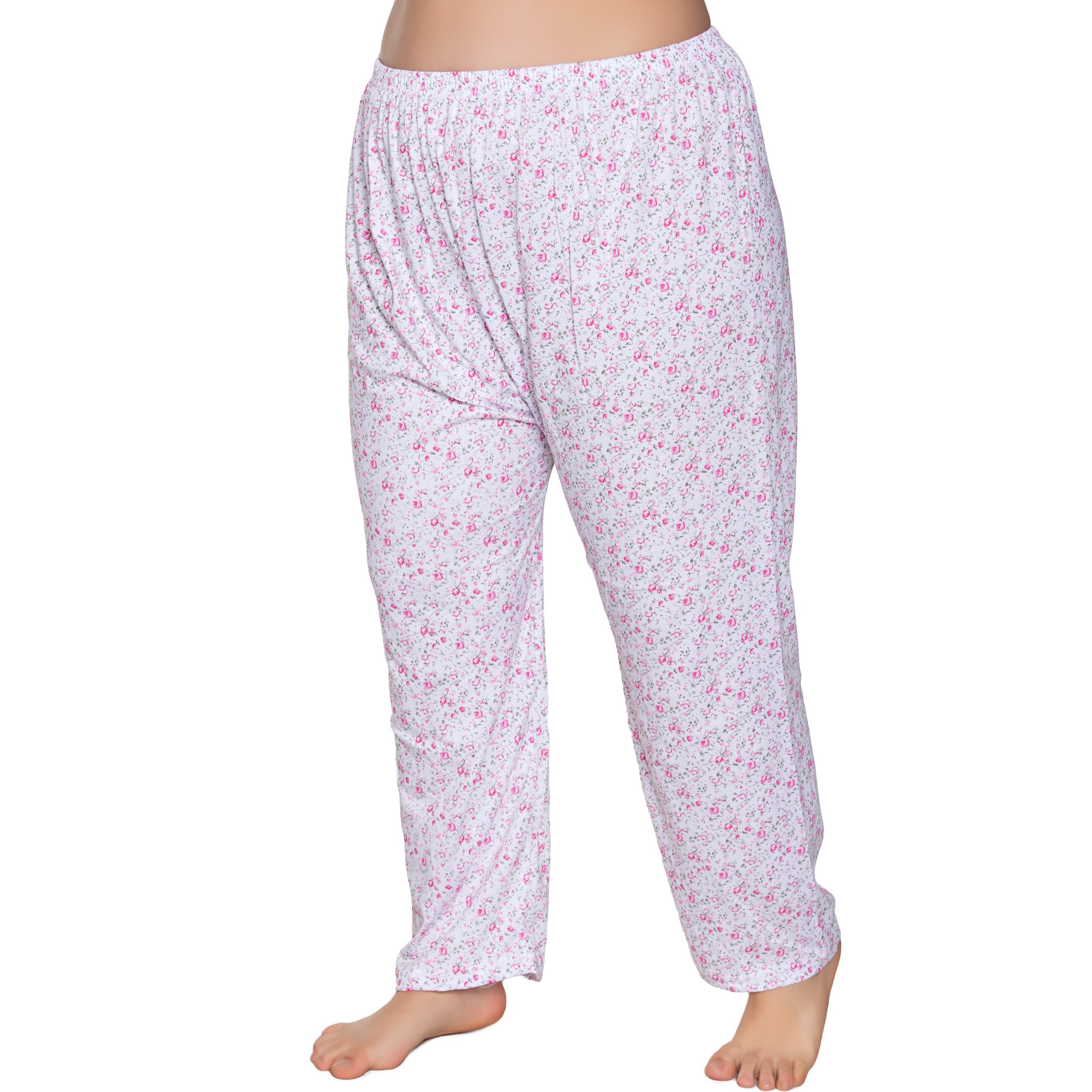 Sedef 1074 Kadın Penye Empirme Uzun Düz Paça Pijama