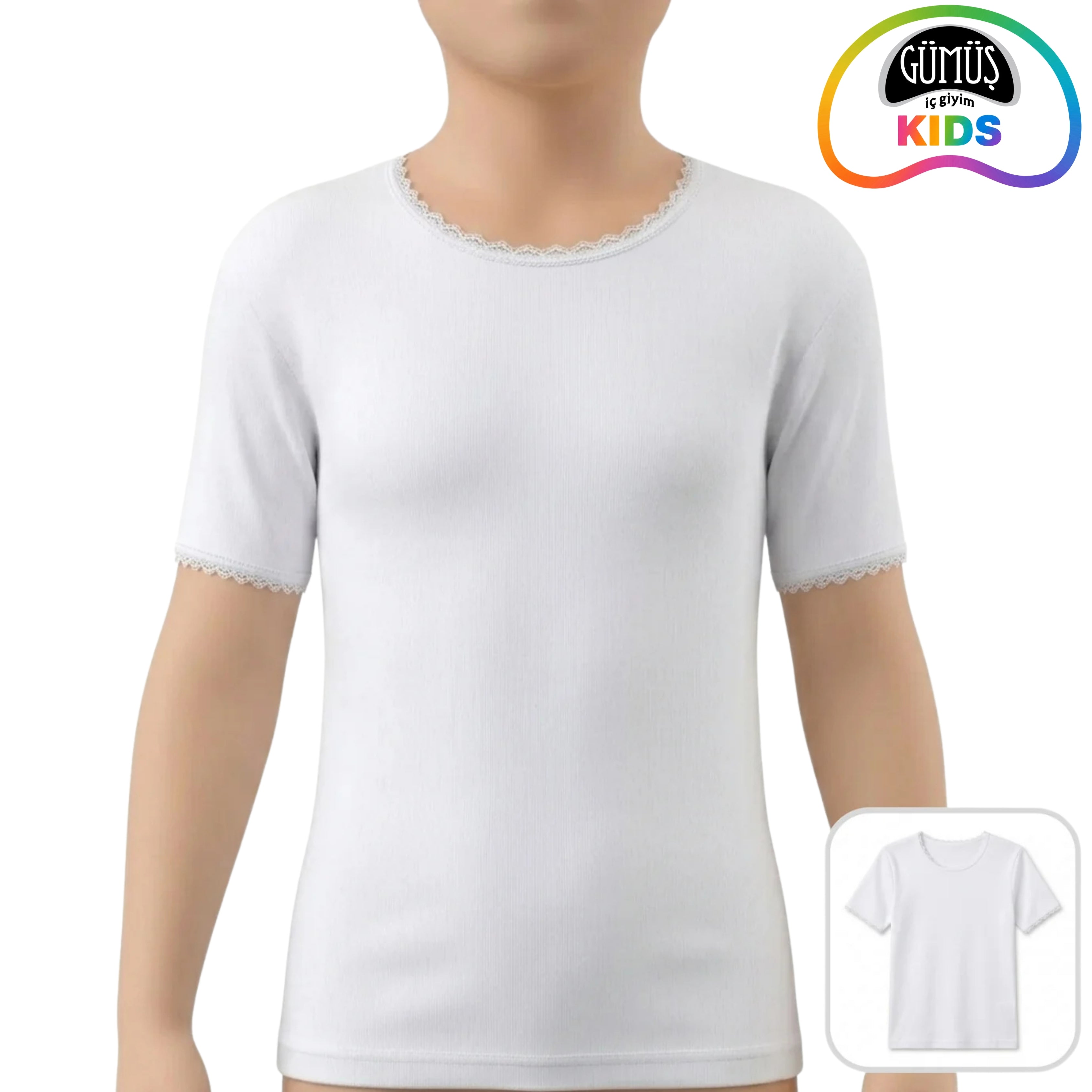 Gümüş 3029 Kız Çocuk Ribana Fanila