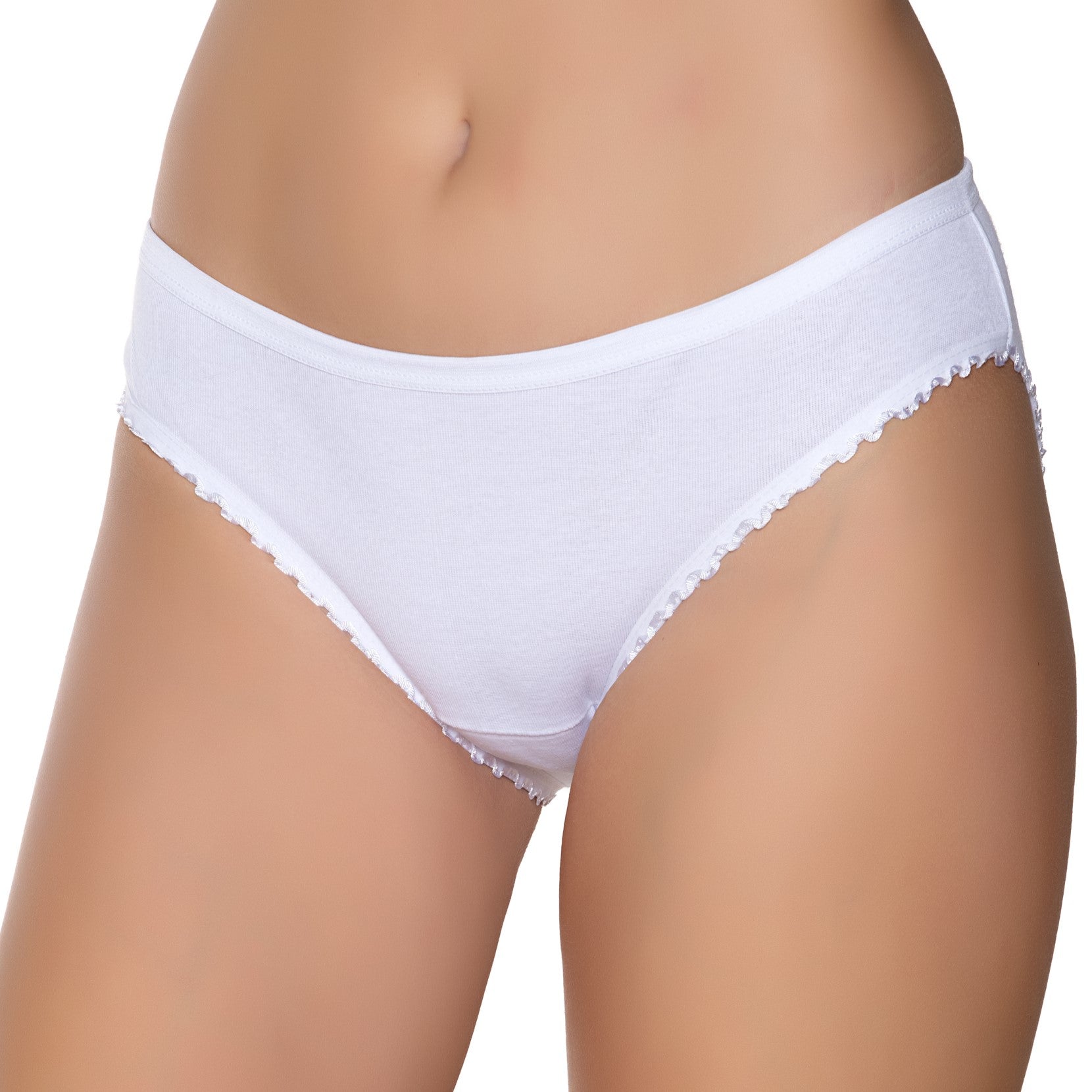 Gümüş 6010 Kadın Ribana Fırfır Paça Bikini
