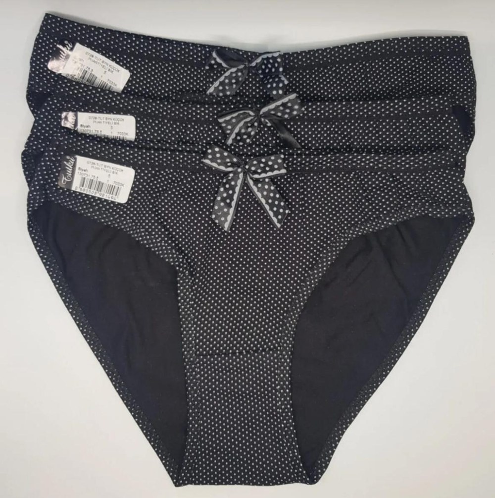 Tutku 0728 İnce Puanlı Kadın Bikini GRİ