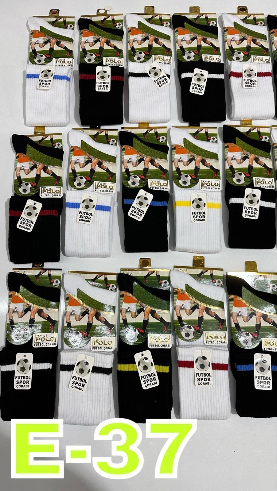 Xgri Polo E-37 Erkek Futbol Çorabı BEYAZ