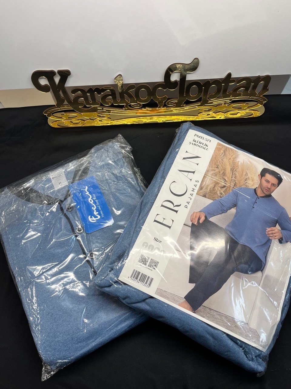 Ercan 301 İki İplik Uzun Kol Erkek Pijama Takım KOD-1