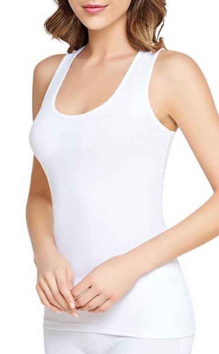 Tutku 0136 Ribana Geniş Askılı Atlet