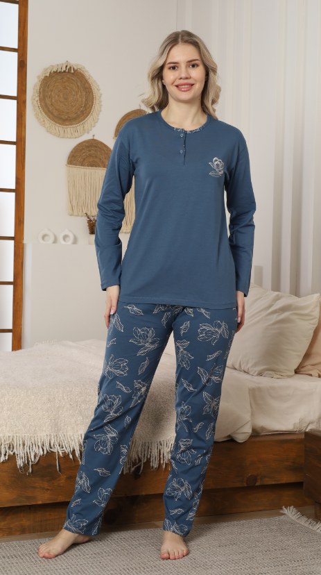 Işılay 10103-10102 Modal Bayan Uzun Kol Pijama Takım KOD-1