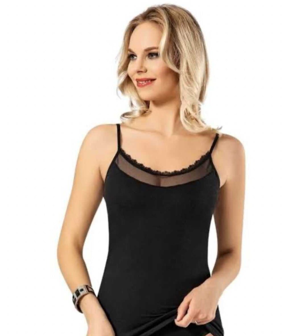Kota 6220 Dantelli Kadın Atlet SİYAH