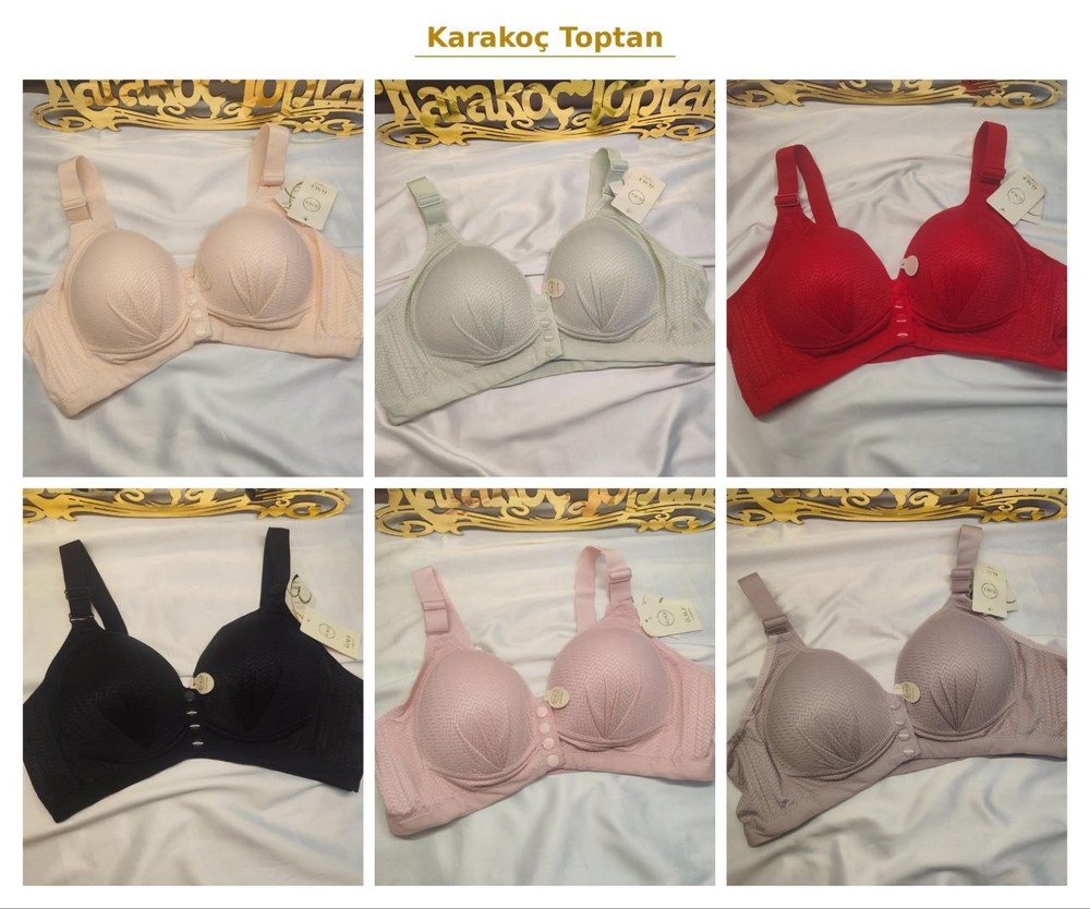 Ö.m.f 021 Düğmeli Çıtçıtlı Balensiz Sütyen TEN