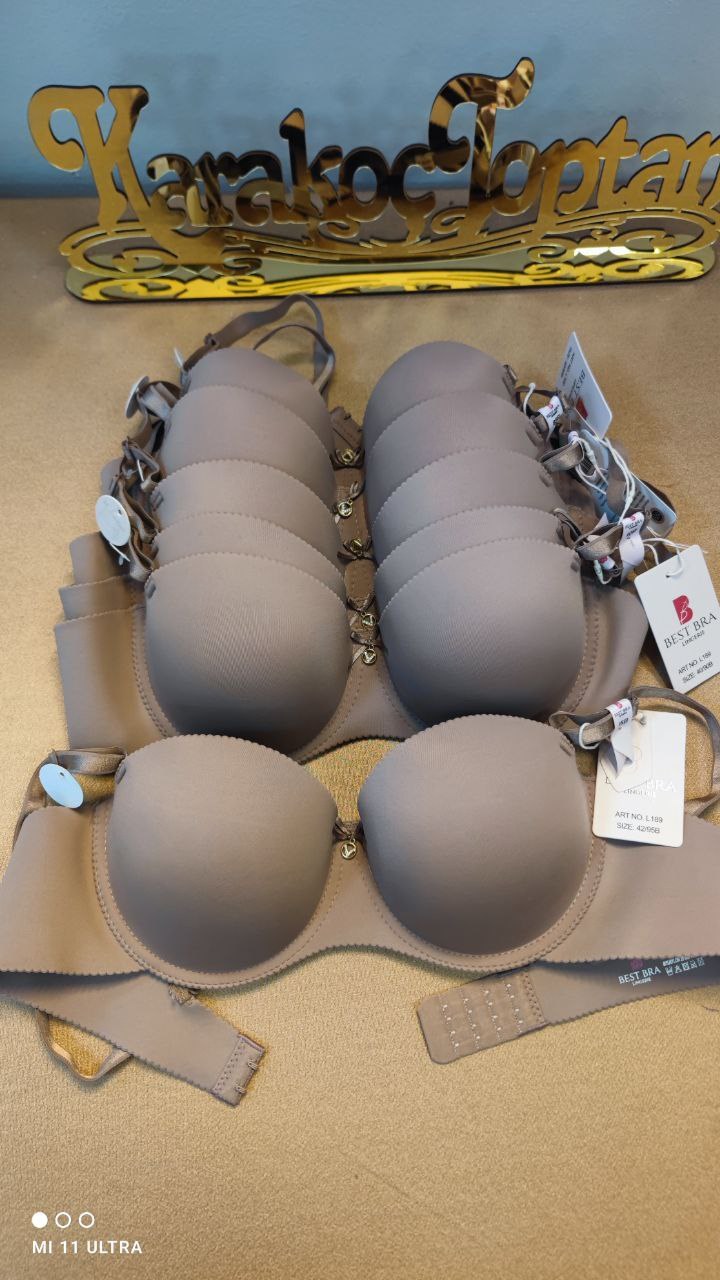 Best Bra L189 Lazer Silikonlu Sütyen AÇIK KAHVE