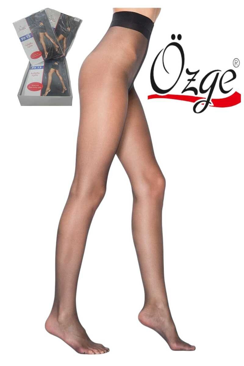 Özge 15 Den Fit Parlak Külotlu Çorap SİYAH