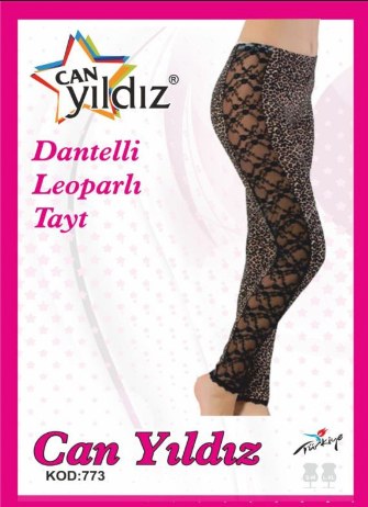 Can Yıldızı 773 Danteli Leoparli Tayt LEOPARLI