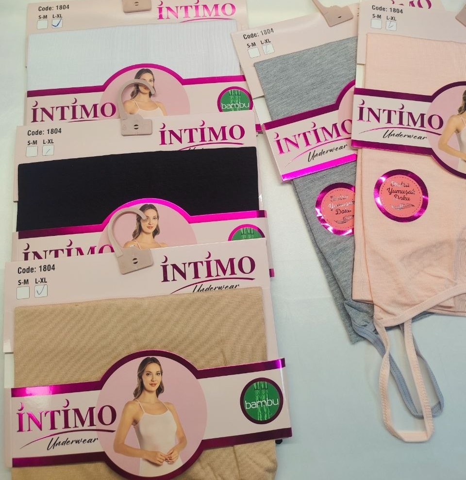 İntimo 1804 Bambu Bayan İp Askılı Atlet BEYAZ