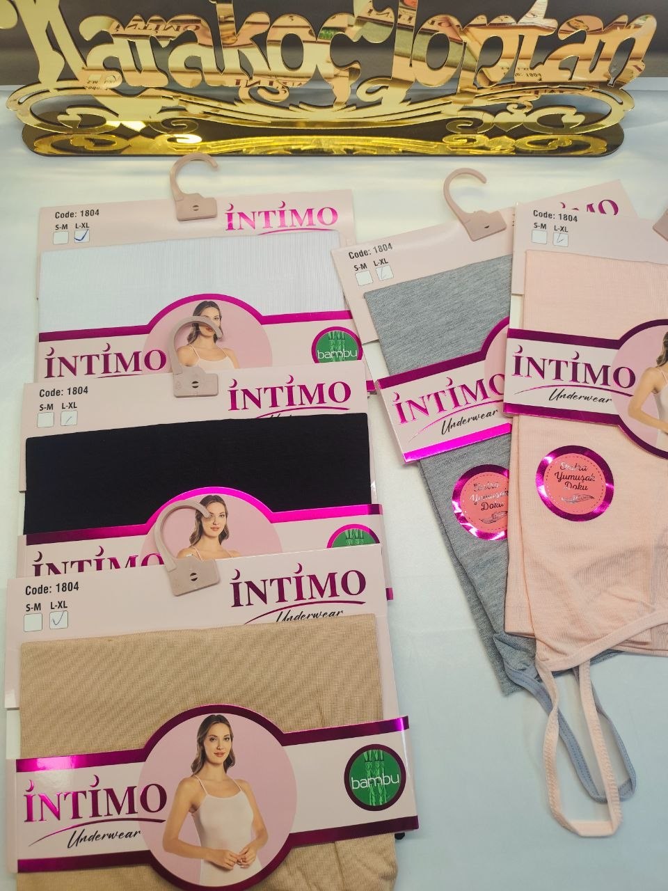 İntimo 1804 Bambu Bayan İp Askılı Atlet SİYAH