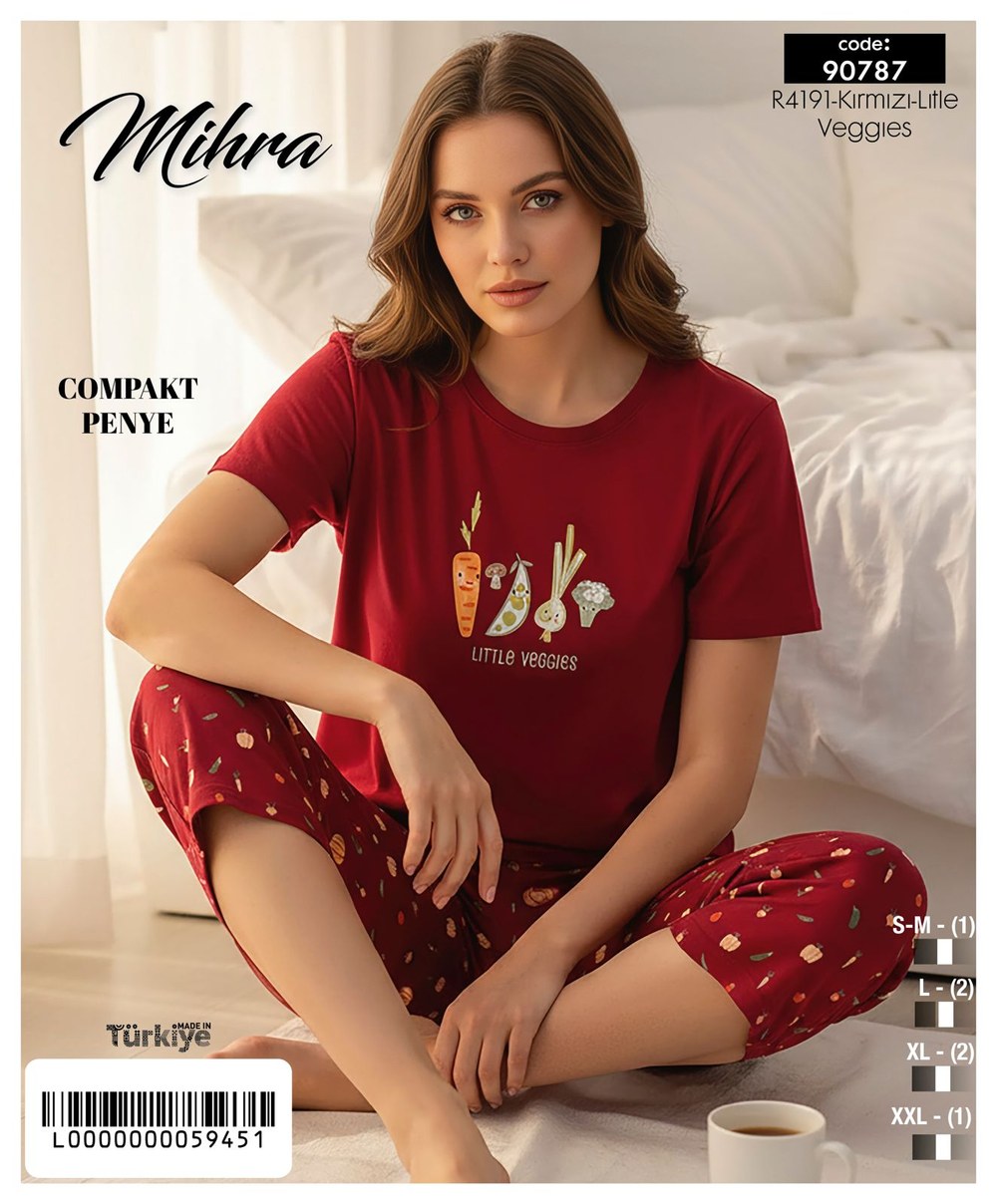 Mihra 90787 Compakt Penye Bayan Kapri Takım KOD-3