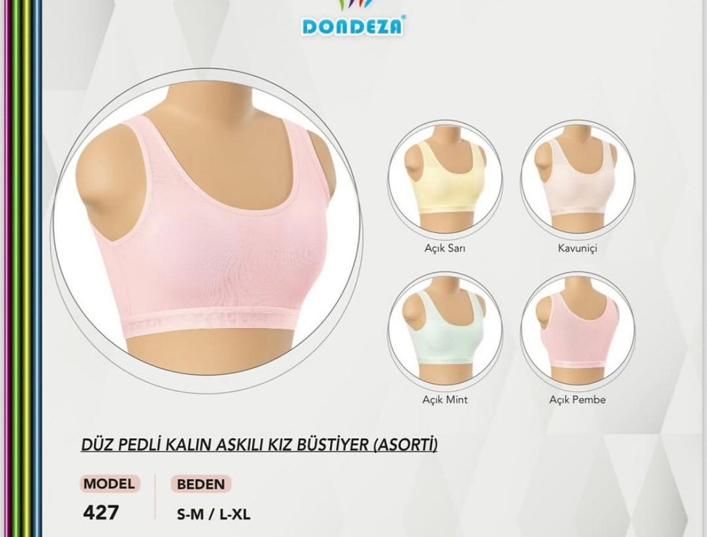 Dondeza 442 Raporlu Kalın Askı Pedli Büstiyer