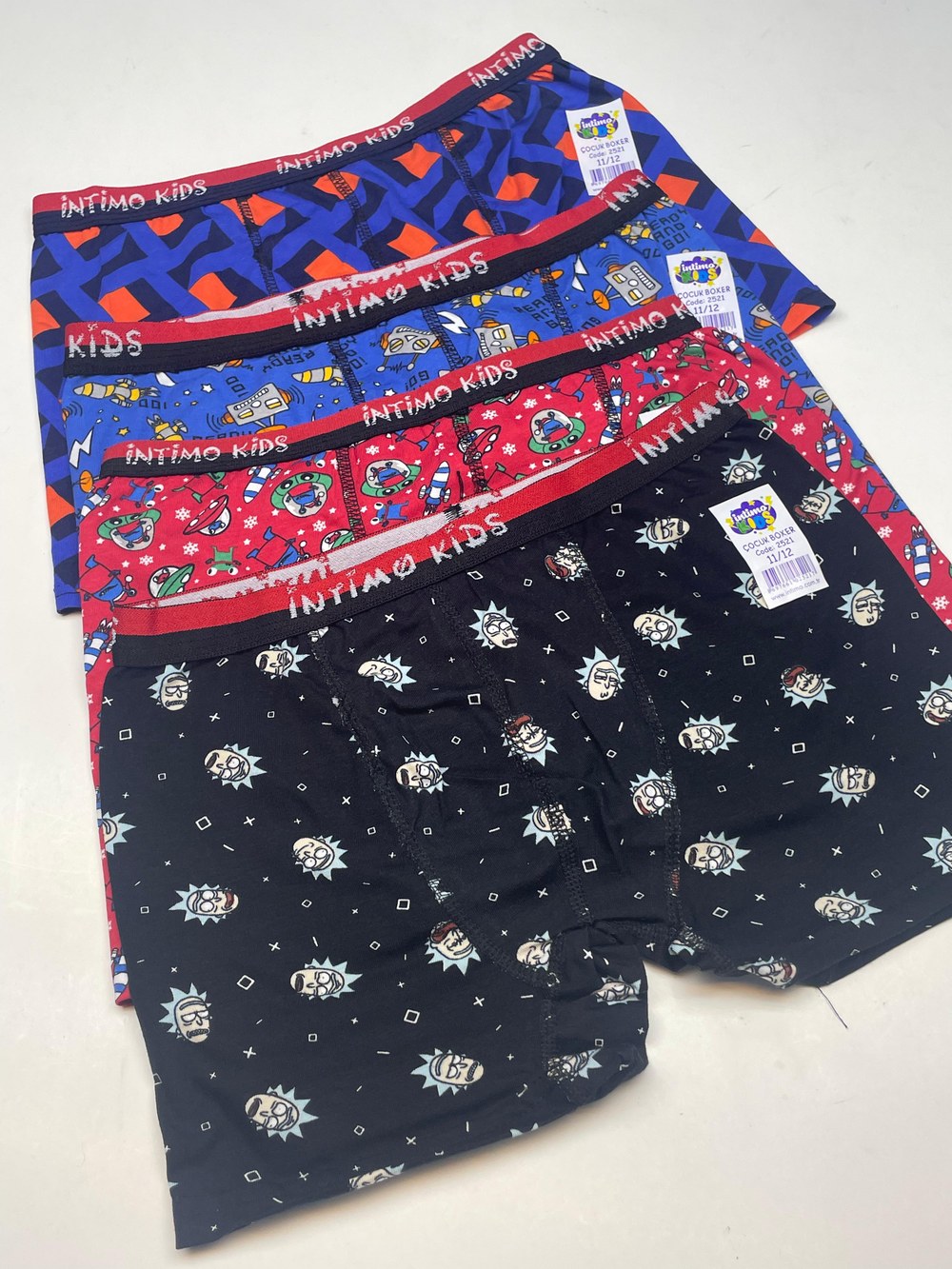 İntimo 2521 Penye Baskılı Erkek Çocuk Boxer